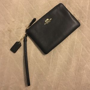 Black Coach Wristlet